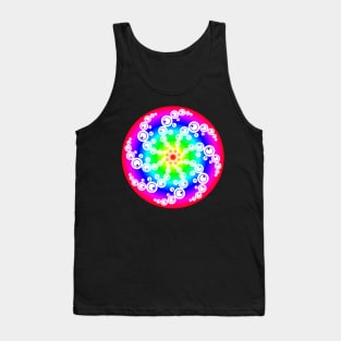 Abstract Crop Circle Tank Top